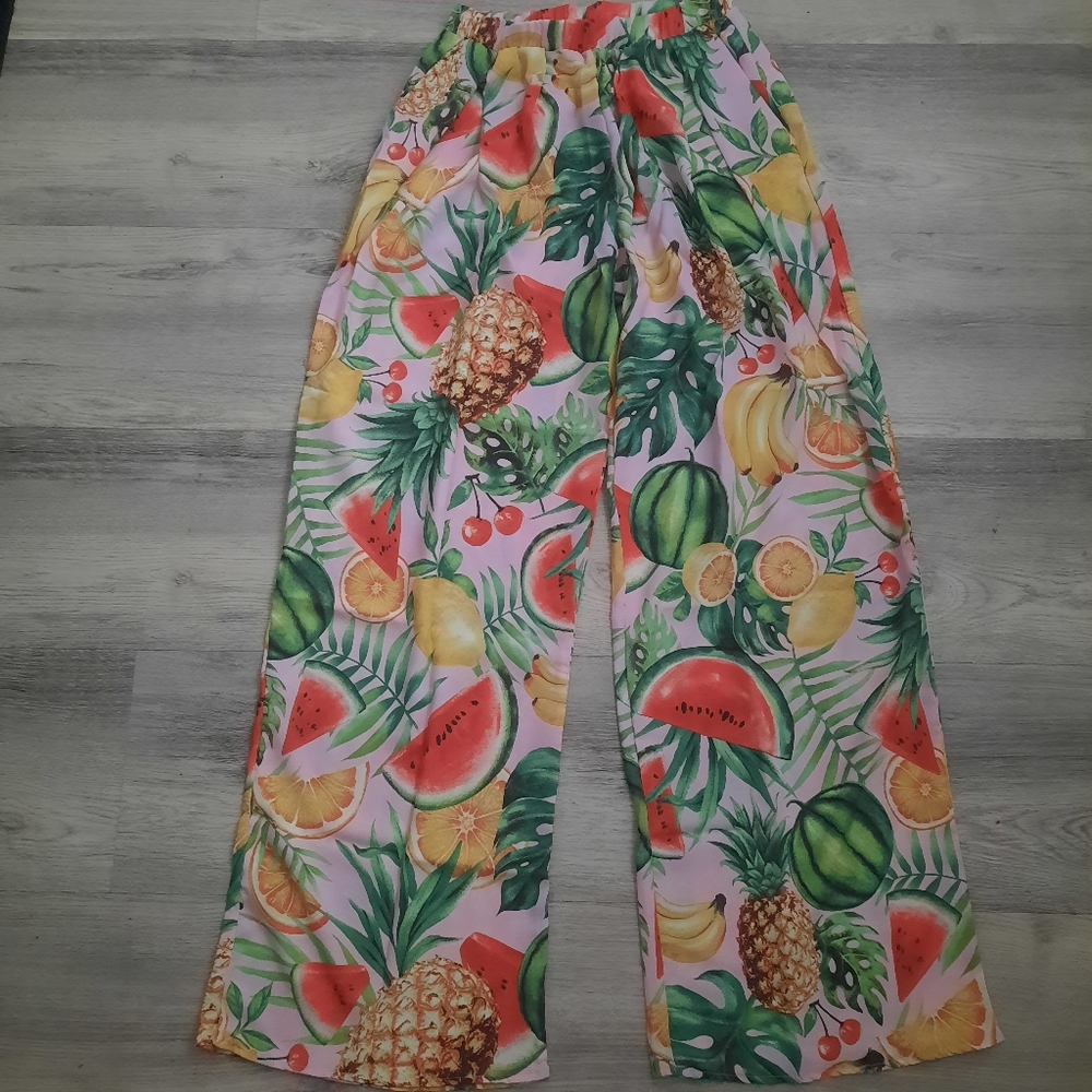 Fashion Nova Tropical Fruit Pants